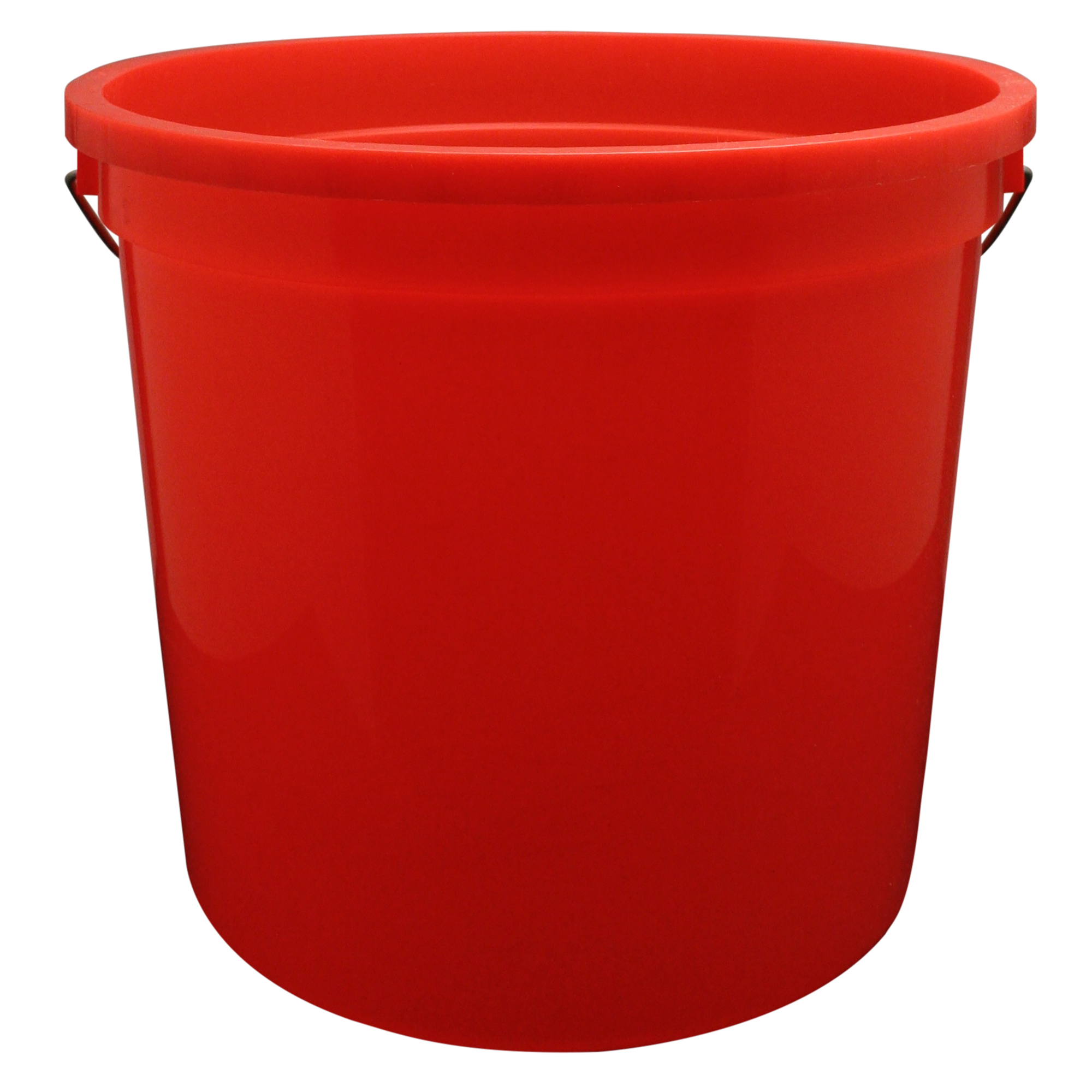 Encore Plastics Plastic Bucket with Wire Handle, 10 Quarts, Red, Model# 1000545